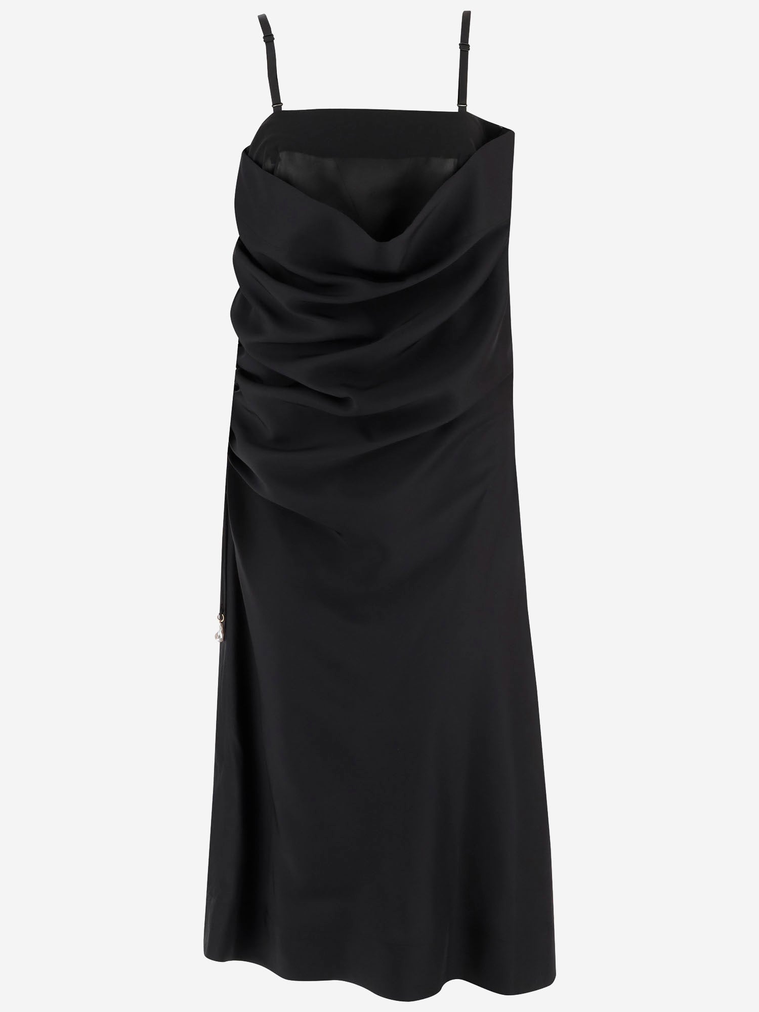 ABITO LINGERIE IN SETA CON DRAPPEGGIO 6261K21075 DeepBlack CARVEN 