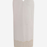 ABITO IN COTONE CON DETTAGLIO IN PIZZO 6261K21078 White CARVEN 