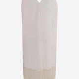 ABITO IN COTONE CON DETTAGLIO IN PIZZO 6261K21078 White CARVEN 