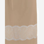 GONNA IN COTONE CON DETTAGLIO IN PIZZO 6261K21098 Oat CARVEN 