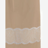 GONNA IN COTONE CON DETTAGLIO IN PIZZO 6261K21098 Oat CARVEN 