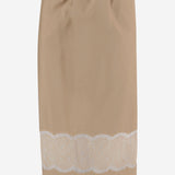 GONNA IN COTONE CON DETTAGLIO IN PIZZO 6261K21098 Oat CARVEN 