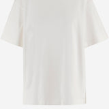 T-SHIRT IN COTONE CON STAMPA POSTERIORE 6261K21196 Ecru CARVEN 