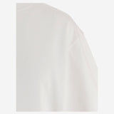 T-SHIRT IN COTONE CON STAMPA POSTERIORE 6261K21196 Ecru CARVEN 