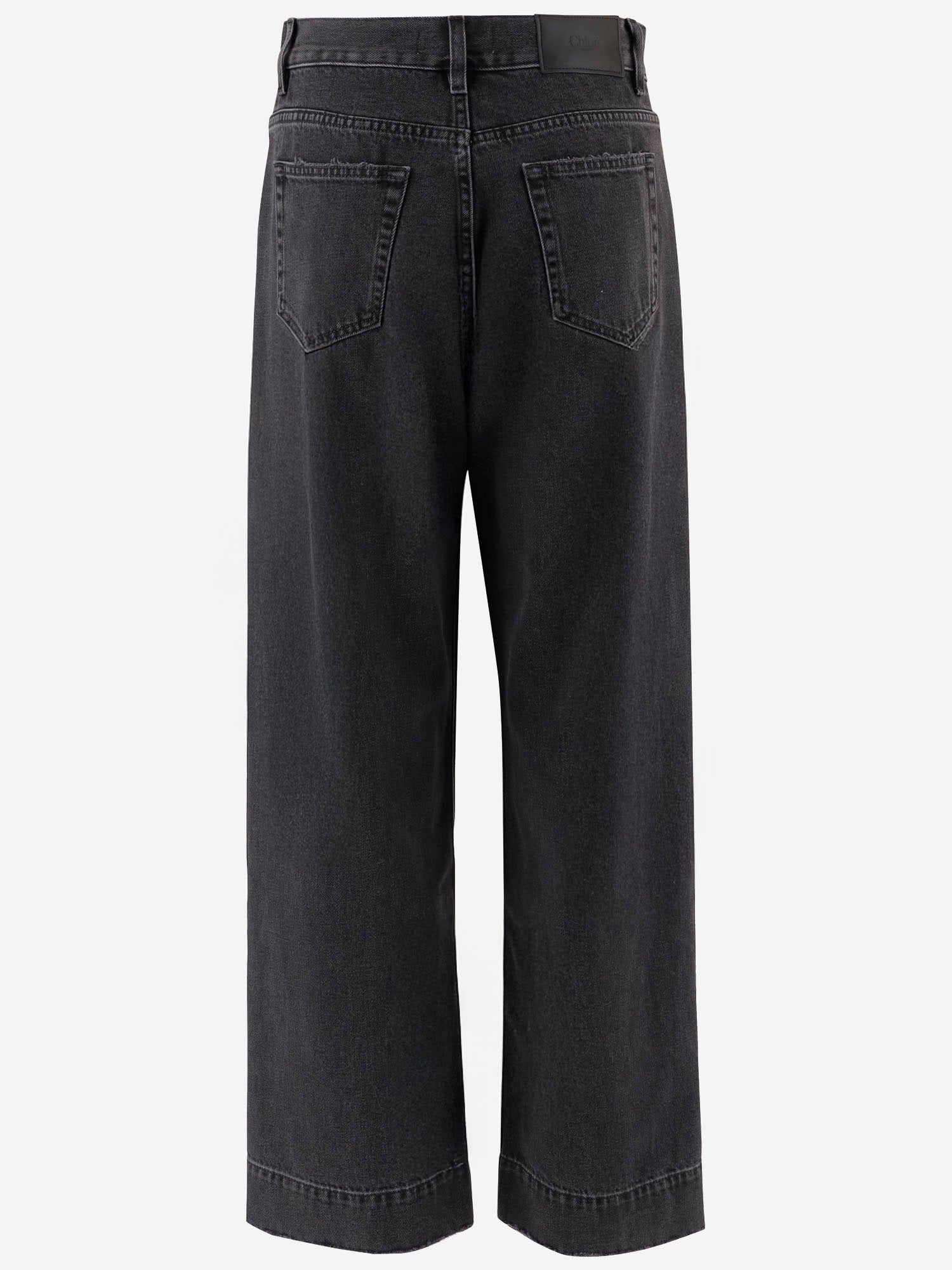 JEANS CORTI A VITA ALTA IN DENIM CH26SDP43157 004 CHLOE 