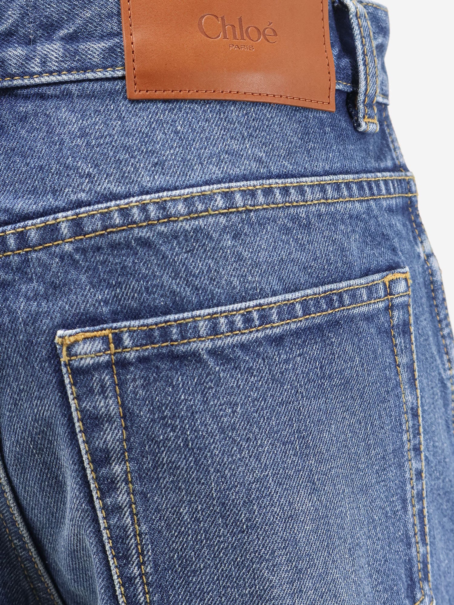 Jeans Capri a vita alta in denim CH26SDS03257 4A1 CHLOE 