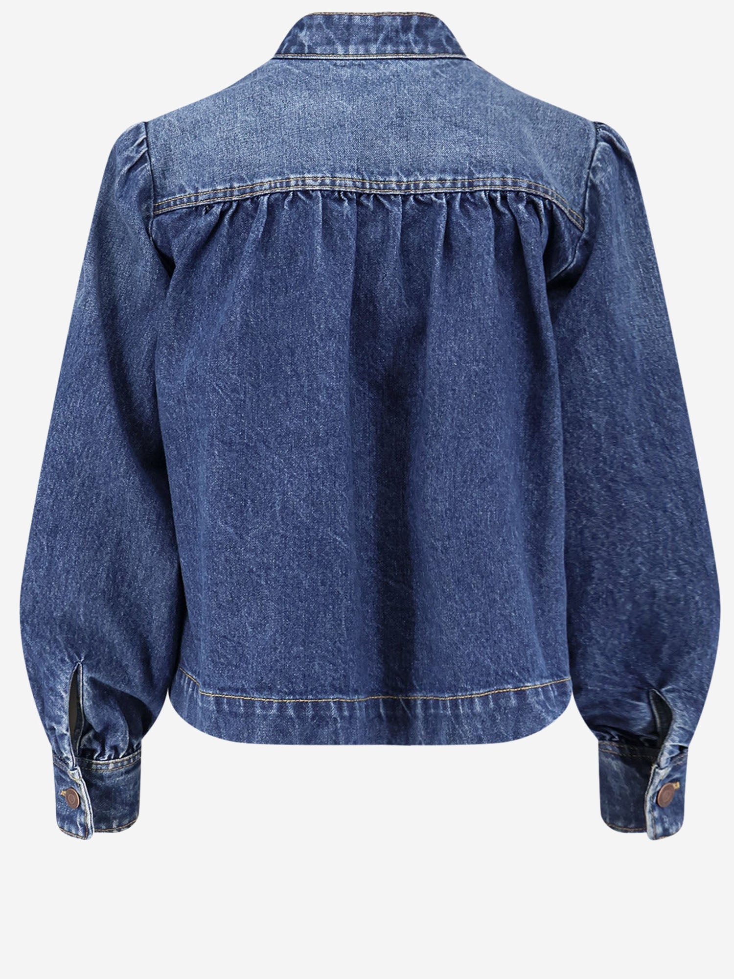 GIACCA ARRICCIATA A COLLO ALTO IN DENIM CH26SDV09258 4A1 CHLOE 