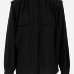 Camicia plissettata in crêpe di seta CH26SHT20005 001 CHLOE 