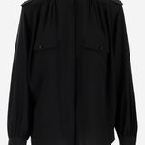 Camicia plissettata in crêpe di seta CH26SHT20005 001 CHLOE 