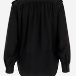 Camicia plissettata in crêpe di seta CH26SHT20005 001 CHLOE 