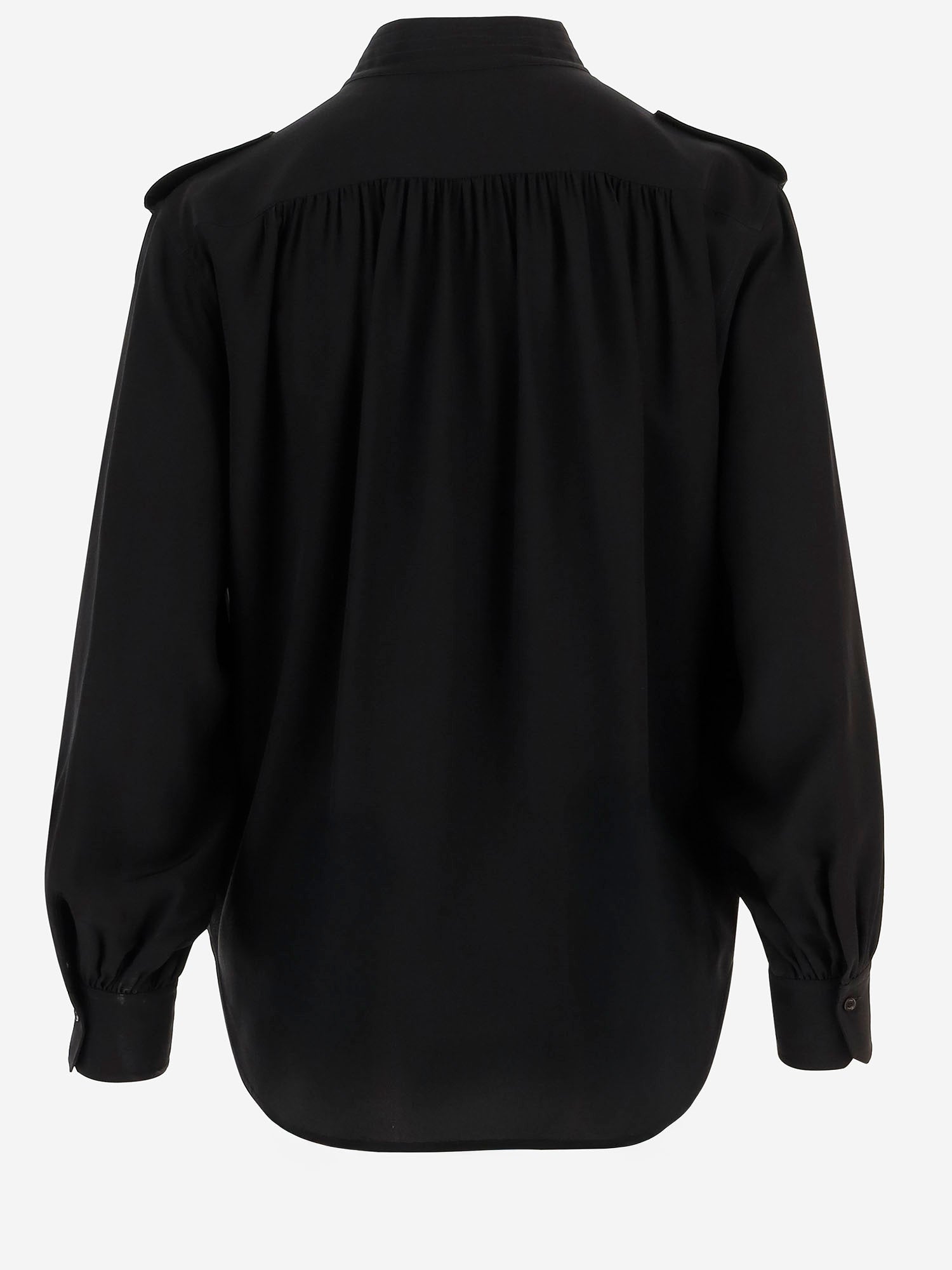 Camicia plissettata in crêpe di seta CH26SHT20005 001 CHLOE 