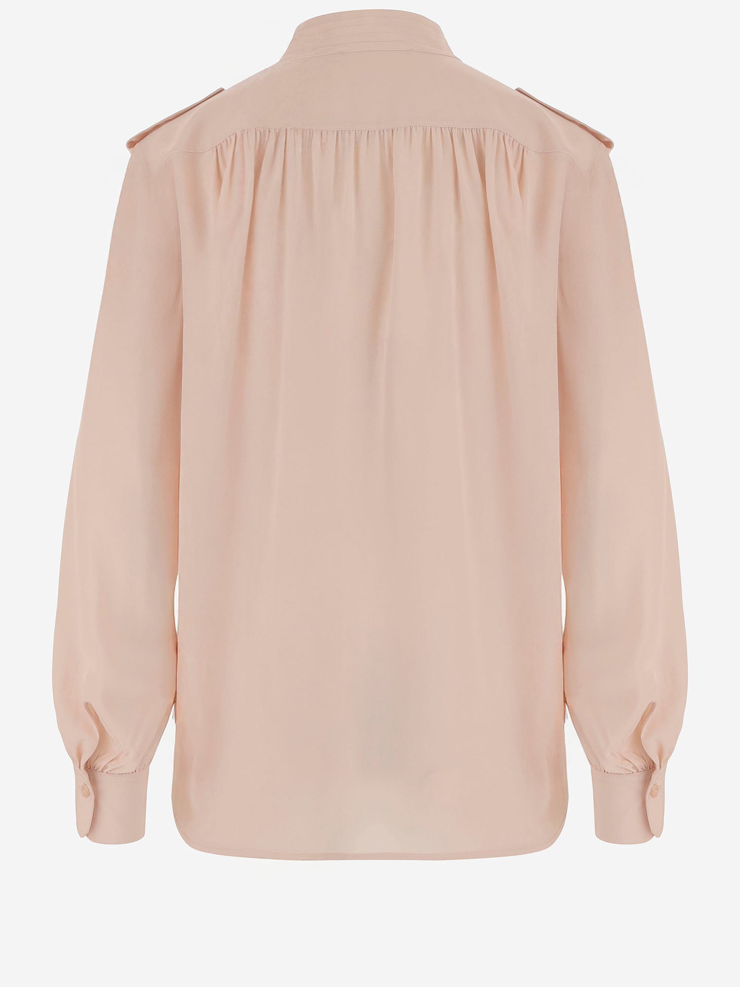 Camicia plissettata in crêpe di seta CH26SHT20005 6H6 CHLOE 