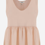 Top arricciato in crêpe di seta CH26SHT30005 6H6 CHLOE 