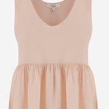 Top arricciato in crêpe di seta CH26SHT30005 6H6 CHLOE 
