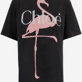 T-SHIRT IN COTONE CON LOGO CH26SJH20807 070 CHLOE 