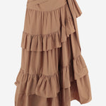 Gonna a balze in popeline di cotone CH26UJU53144 26U CHLOE 