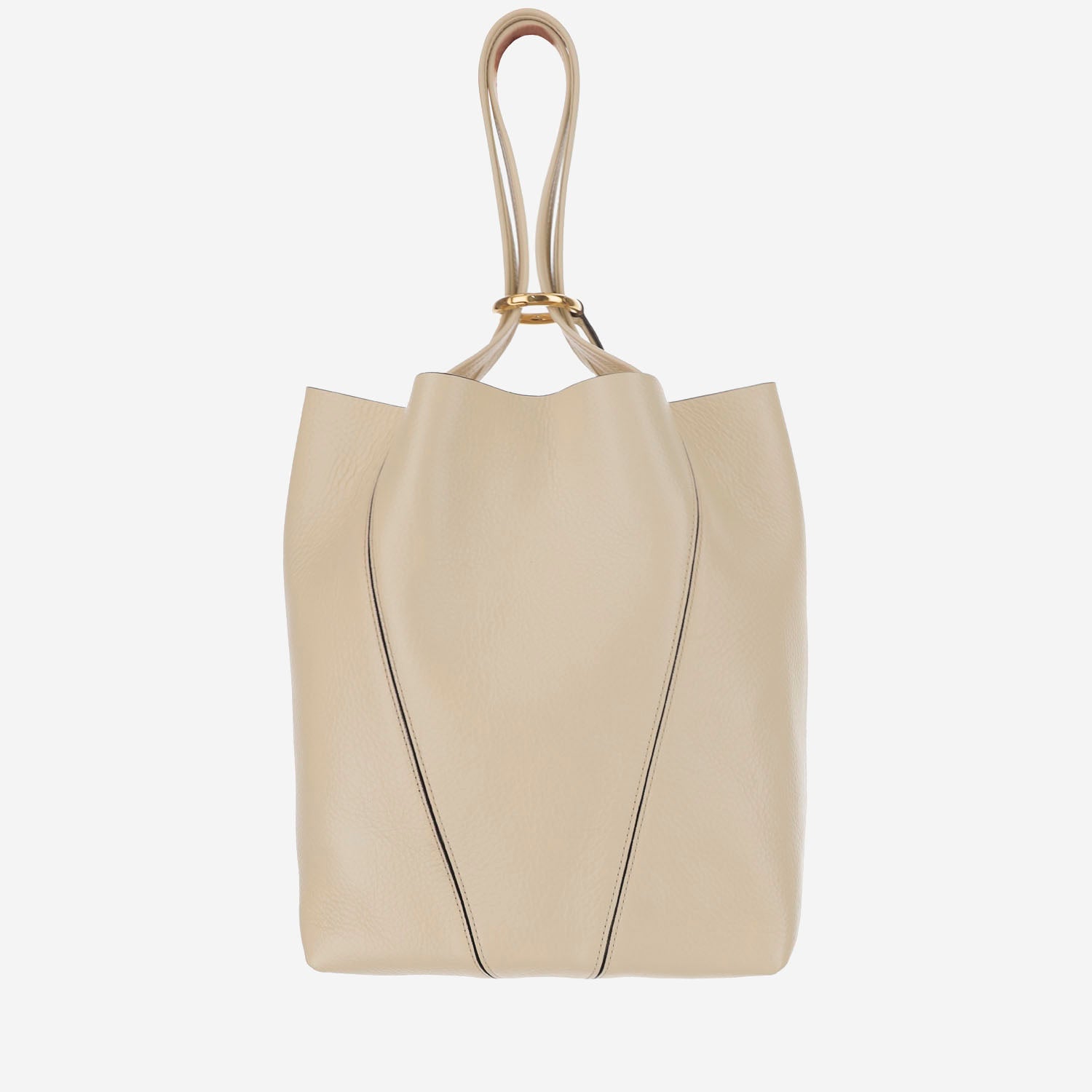 TOTE BAG CHLOÉ SPIN IN PELLE GRANATA<BR/> CHC25SS811N84 24Q CHLOE 