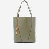 TOTE BAG CHLOÉ SPIN IN PELLE GRANATA CHC25SS811N84 3D6 CHLOE 