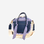 BORSA HABANERA IN PELLE E RAFIA HABANERAPOPELINE MARINA CUBA LAB 