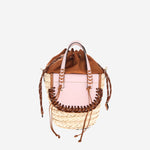 BORSA HABANERA IN PELLE E RAFIA HABANERATREK AURORA CUBA LAB 