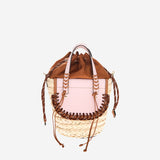 BORSA HABANERA IN PELLE E RAFIA HABANERATREK AURORA CUBA LAB 