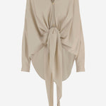 CAMICIA ROMY CON NODO FRONTALE E ORLO ASIMMETRICO WSH33 FAC1340085 DARKPARK 