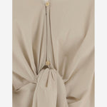 CAMICIA ROMY CON NODO FRONTALE E ORLO ASIMMETRICO WSH33 FAC1340085 DARKPARK 