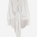 CAMICIA ROMY CON NODO FRONTALE E ORLO ASIMMETRICO WSH33 FAC1620001 DARKPARK 