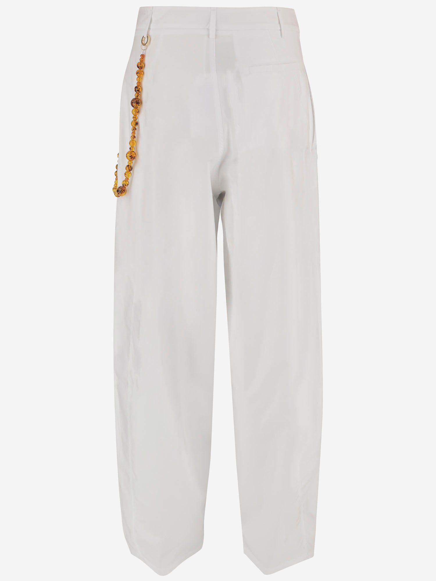 PANTALONI PHEBE IN COTONE CON DETTAGLIO DECORATIVO WTR36 FAC1620001 DARKPARK 