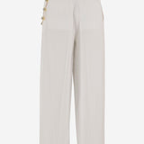 PANTALONI IN MISTO VISCOSA CON CATENA DECORATIVA WTR49S FAC1480001 DARKPARK 