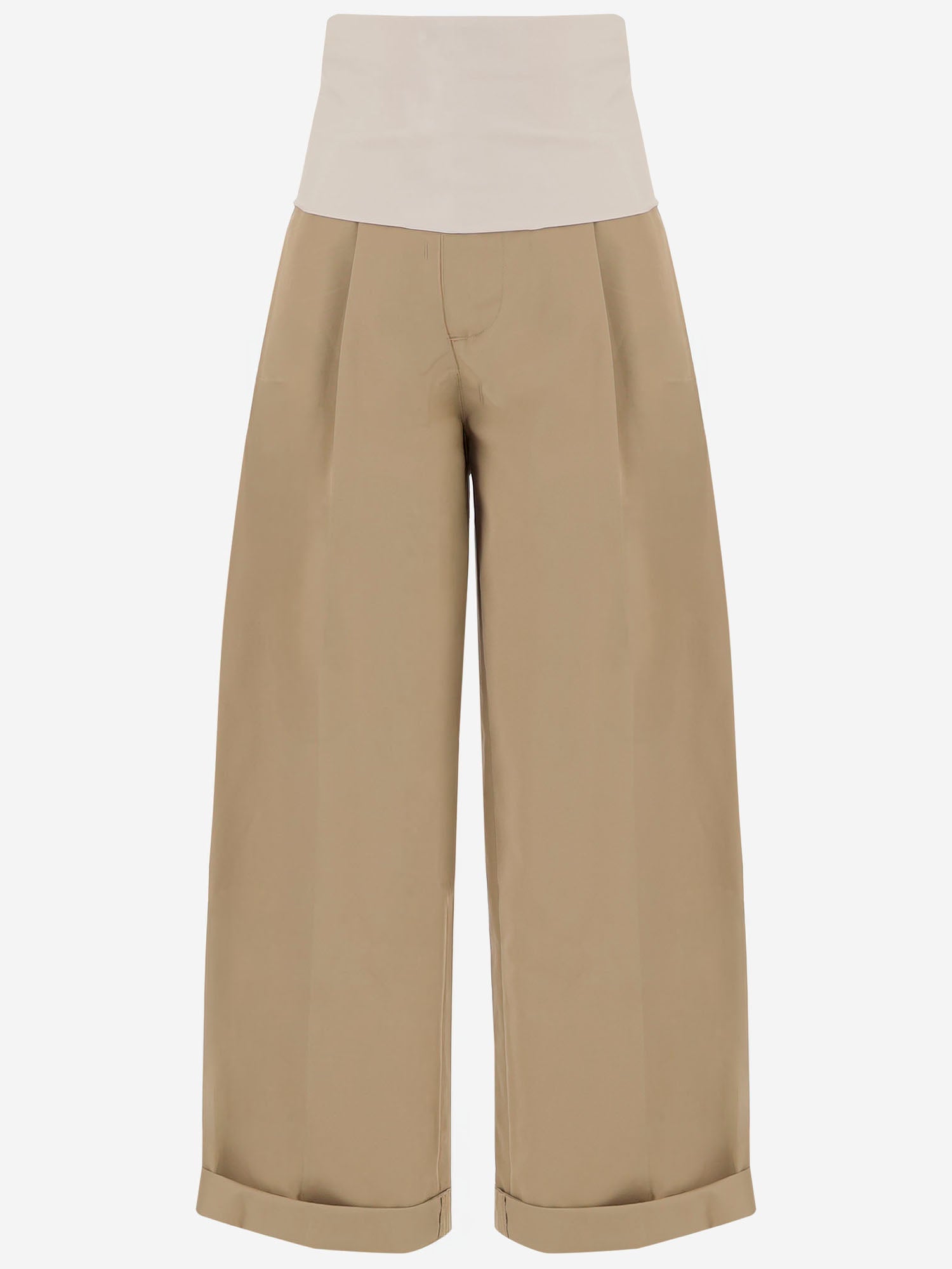 PANTALONI IN COTONE CON VITA ELASTICIZZATA WTR73 FAC050085 DARKPARK 