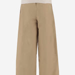 PANTALONI IN COTONE CON VITA ELASTICIZZATA WTR73 FAC050085 DARKPARK 