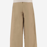 PANTALONI IN COTONE CON VITA ELASTICIZZATA WTR73 FAC050085 DARKPARK 