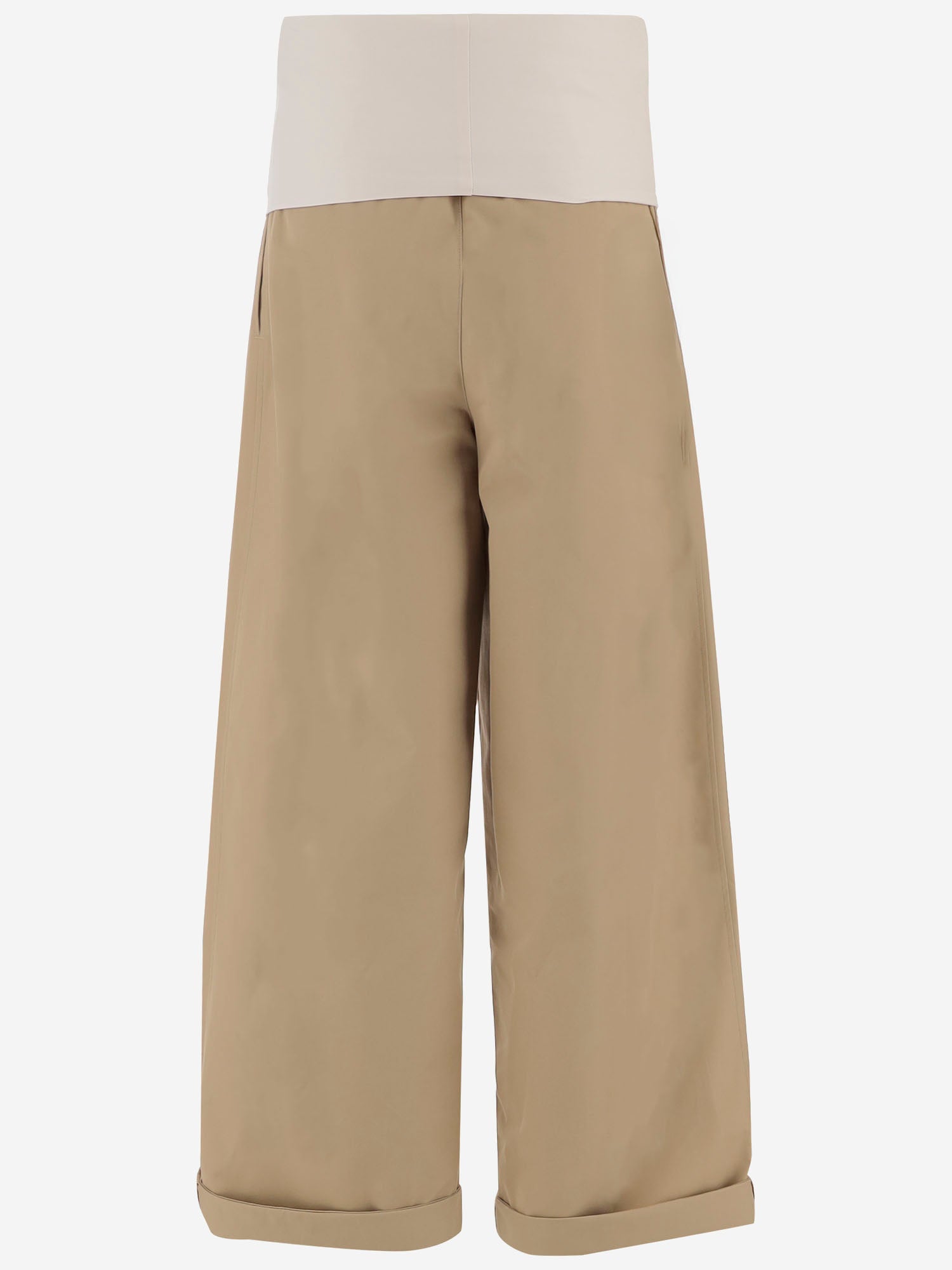PANTALONI IN COTONE CON VITA ELASTICIZZATA WTR73 FAC050085 DARKPARK 
