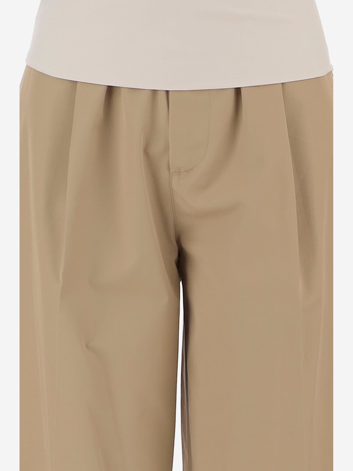 PANTALONI IN COTONE CON VITA ELASTICIZZATA WTR73 FAC050085 DARKPARK 