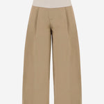 PANTALONI IN COTONE CON VITA ELASTICIZZATA WTR73 FAC050085 DARKPARK 
