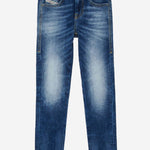JEANS IN DENIM DI COTONE STRETCH J00808 KXBRAK01 DIESEL KIDS 