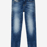 JEANS IN DENIM DI COTONE STRETCH J00808 KXBRAK01 DIESEL KIDS 