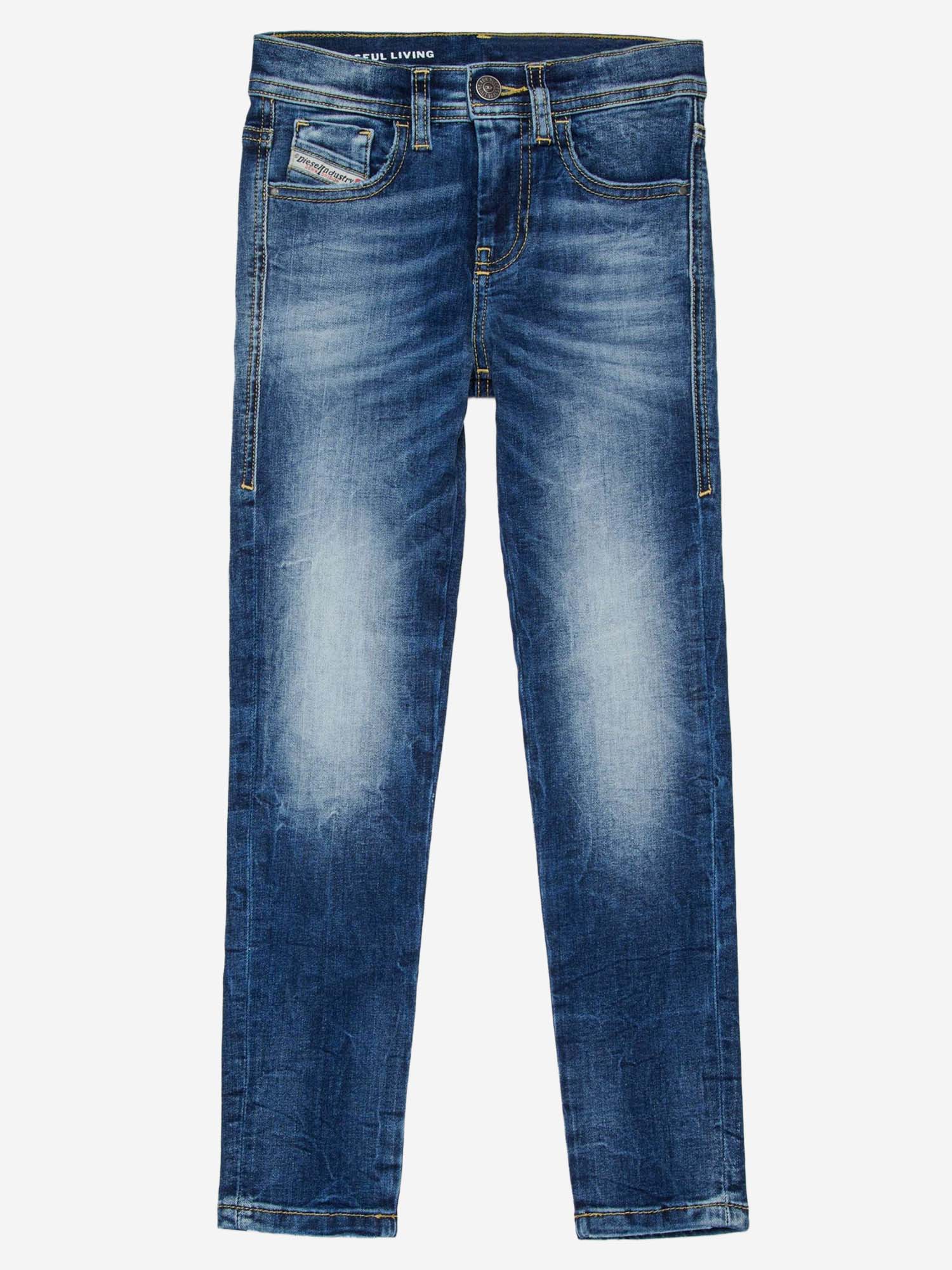 JEANS IN DENIM DI COTONE STRETCH J00808 KXBRAK01 DIESEL KIDS 