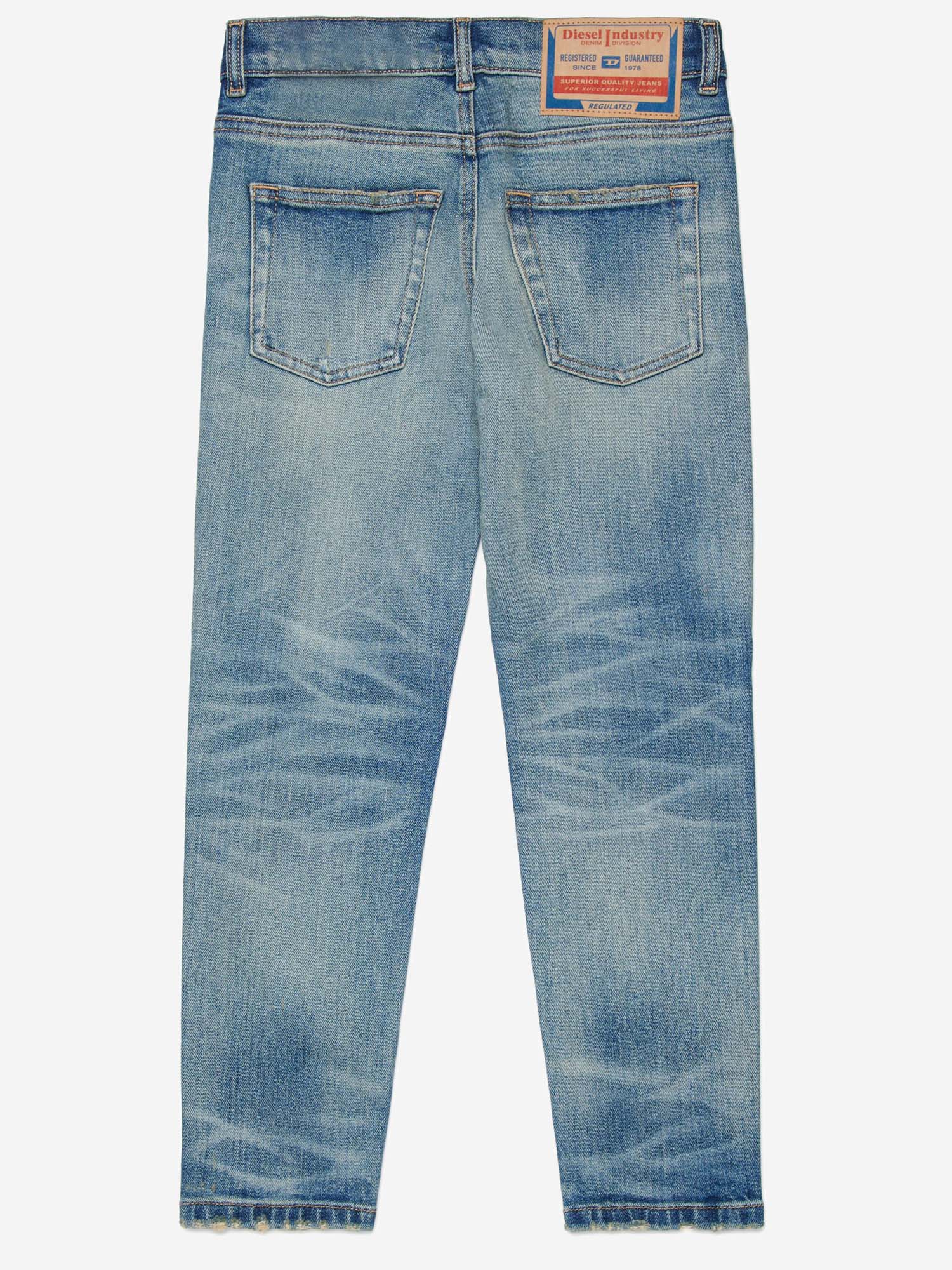 JEANS LUCAS IN COTONE STRETCH J00981 KXBR7K01 DIESEL KIDS 