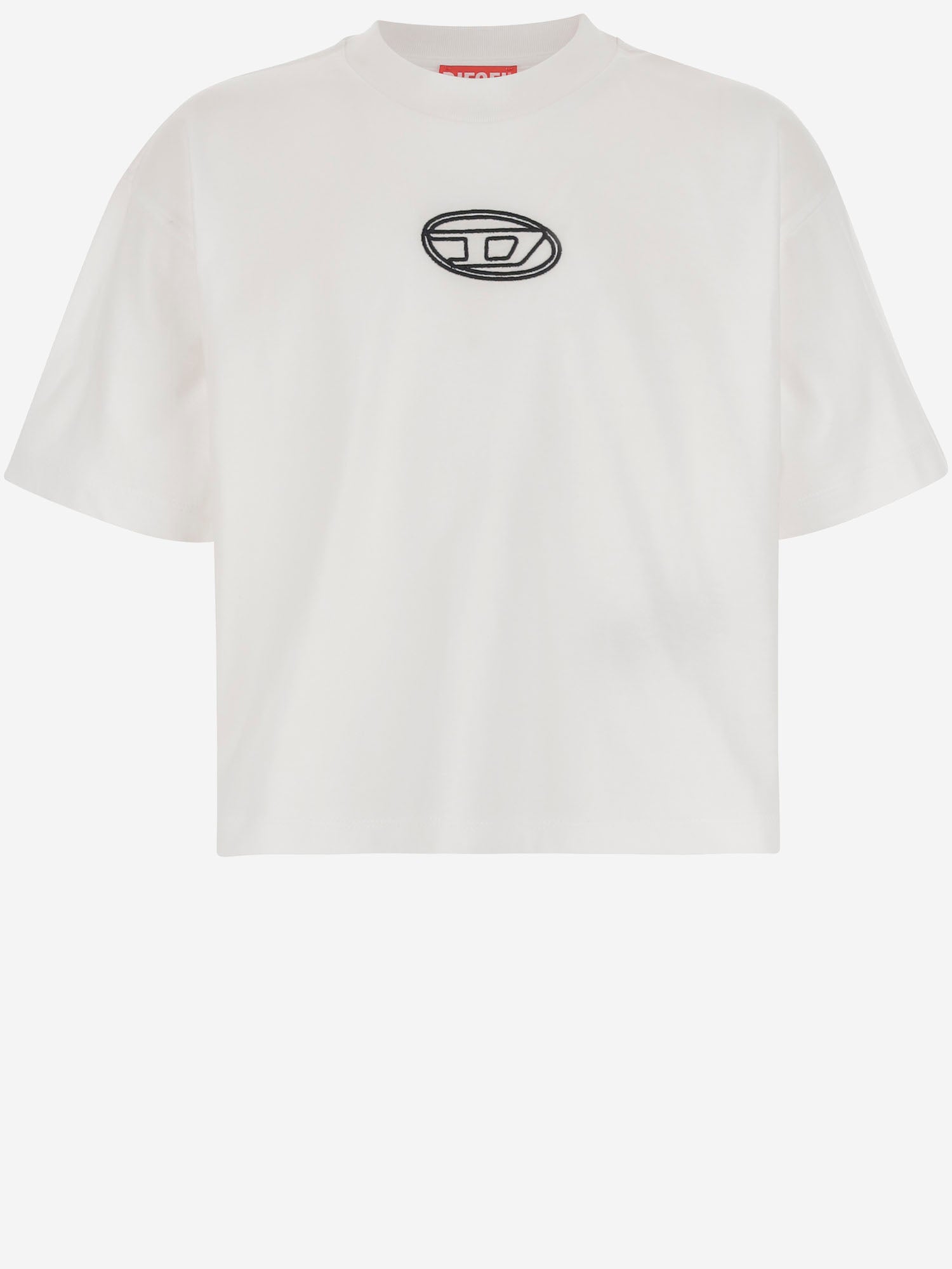 T-SHIRT TIXAN IN COTONE CON LOGO J02428 00YI9K100 DIESEL KIDS 