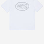T-SHIRT TCIRCLE OVER IN COTONE J02582 0GRAIK100 DIESEL KIDS 