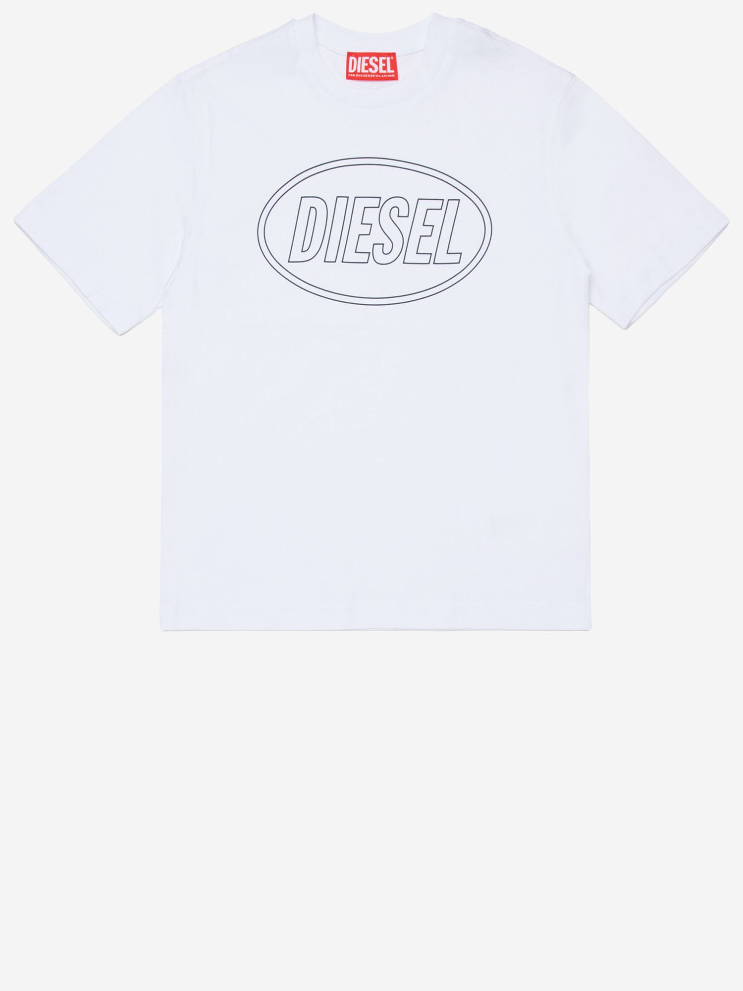 T-SHIRT TCIRCLE OVER IN COTONE J02582 0GRAIK100 DIESEL KIDS 