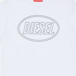 T-SHIRT TCIRCLE OVER IN COTONE J02582 0GRAIK100 DIESEL KIDS 