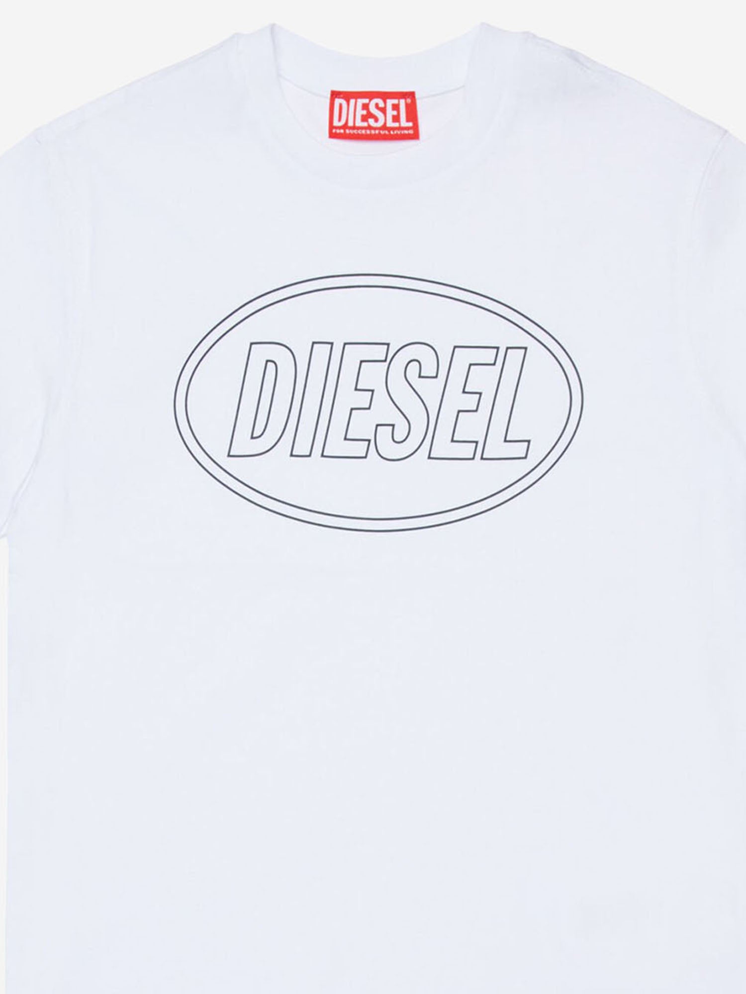 T-SHIRT TCIRCLE OVER IN COTONE J02582 0GRAIK100 DIESEL KIDS 
