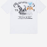T-SHIRT TDERSIM OVER IN COTONE CON LOGO J02583 KYAYSK100 DIESEL KIDS 