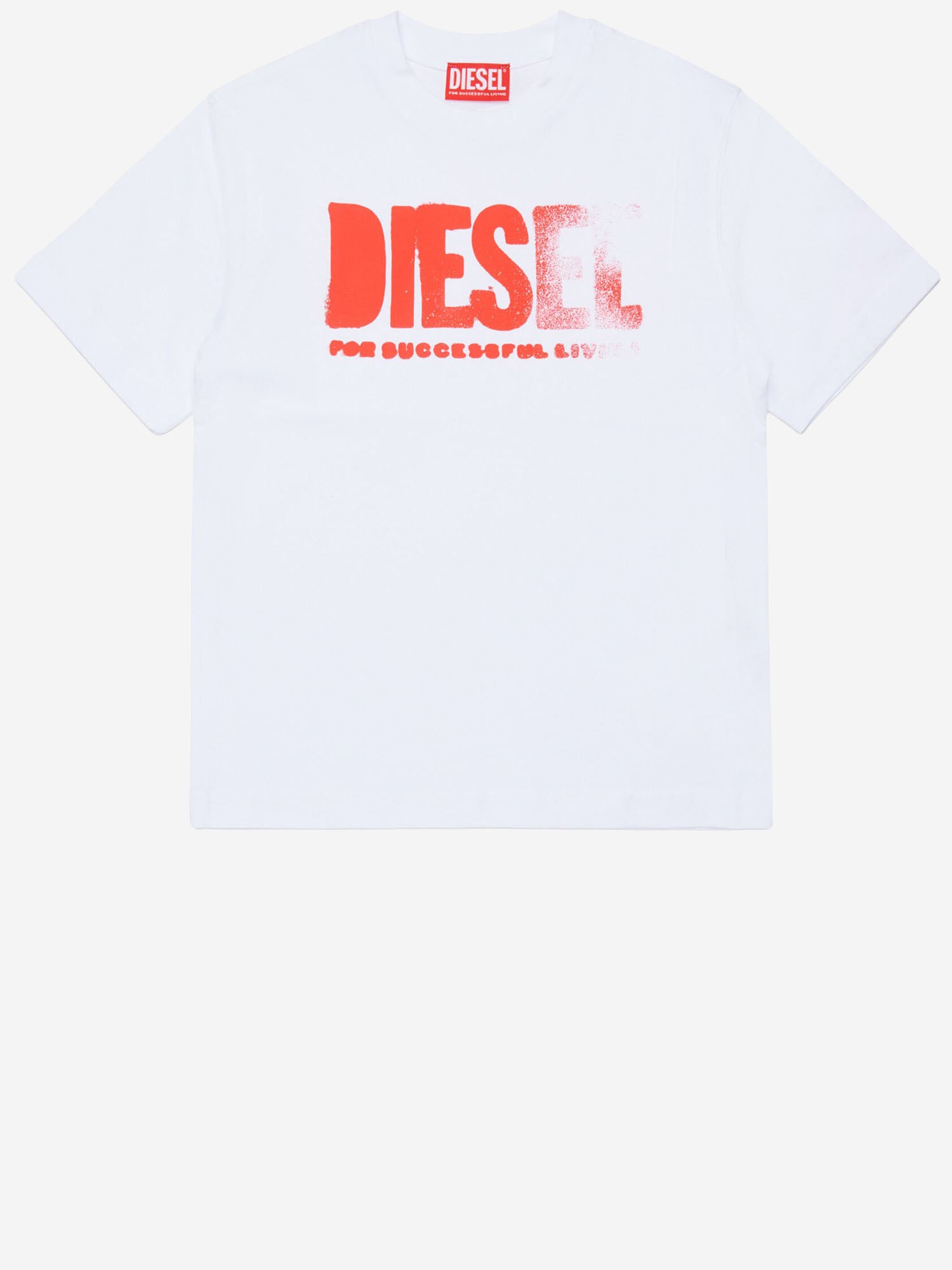 T-SHIRT THIDE OVER IN COTONE J02587 0GRAIK900 DIESEL KIDS 