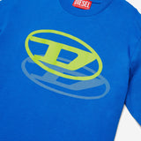 T-SHIRT TVALE OVER IN COTONE J02601 00YI9K804 DIESEL KIDS 