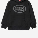 FELPA IN COTONE CON LOGO J02612 0GEADK900 DIESEL KIDS 