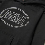 FELPA IN COTONE CON LOGO J02612 0GEADK900 DIESEL KIDS 